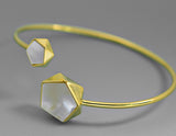 Pentagon Geometric Bangle