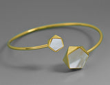 Pentagon Geometric Bangle