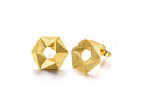 Hexagon Stud Earring