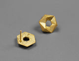 Hexagon Stud Earring