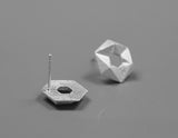 Hexagon Stud Earring