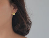 Hexagon Stud Earring