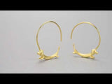 Flying Dachshund Earring
