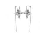Iris Flower Dangle Earring