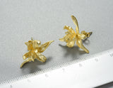Iris Flower Stud Earring