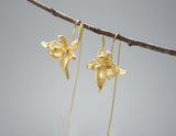 Iris Flower Dangle Earring