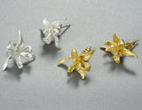Iris Flower Stud Earring
