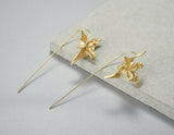 Iris Flower Dangle Earring