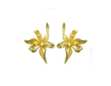 Iris Flower Stud Earring