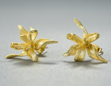 Iris Flower Stud Earring