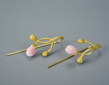 Jasmine Flower Pink Earring
