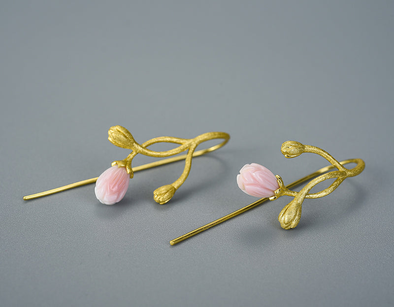 Jasmine Flower Pink Earring