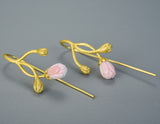 Jasmine Flower Pink Earring