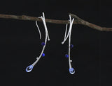 Lapis Tree Vines Earring - Lotus Fun