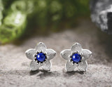 Lapis Flower Stud - Lotus Fun