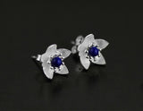 Lapis Flower Stud - Lotus Fun
