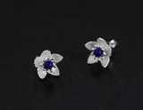 Lapis Flower Stud - Lotus Fun