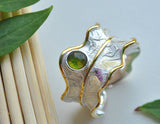 Sterling Silver | Peony Leaf Ring - Lotus Fun