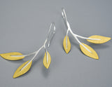 Golden Leaves Earring