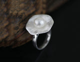 Pearl Lotus Leaf Ring - Lotus Fun