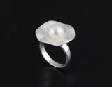 Pearl Lotus Leaf Ring - Lotus Fun
