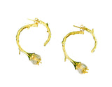 Gold Lily of the Valley II Earring - Lotus Fun