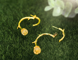 Gold Lily of the Valley II Earring - Lotus Fun