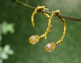 Gold Lily of the Valley II Earring - Lotus Fun