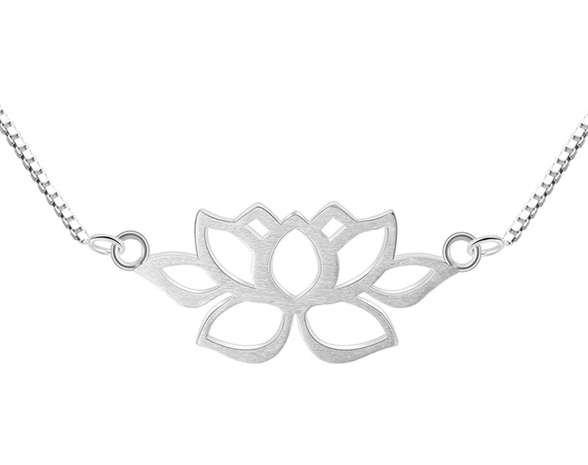Sterling Silver | Lotus Symbol Necklace - Lotus Fun