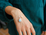 Aquamarine Lotus Bracelet - Lotus Fun