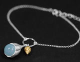 Aquamarine Lotus Bracelet - Lotus Fun