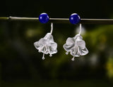 Crystal Lotus Lapis Earring - Lotus Fun