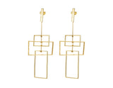 Tri-Rectangular Earring