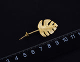 Monstera Leaf Brooch