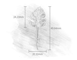 Monstera Leaf Brooch