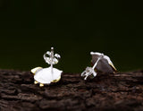 Sterling Silver | Owl Earring Stud - Lotus Fun