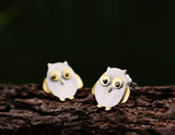 Sterling Silver | Owl Earring Stud - Lotus Fun