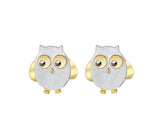 Sterling Silver | Owl Earring Stud - Lotus Fun