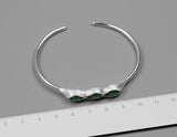 Sterling Silver | Pea Pod Bangle - Lotus Fun