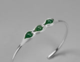 Sterling Silver | Pea Pod Bangle - Lotus Fun