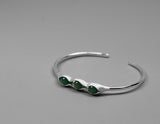 Sterling Silver | Pea Pod Bangle - Lotus Fun
