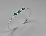 Sterling Silver | Pea Pod Bangle - Lotus Fun