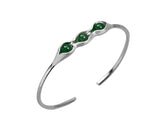Sterling Silver | Pea Pod Bangle - Lotus Fun