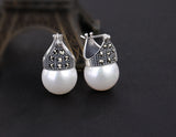 Studded Pearl Earring - Lotus Fun