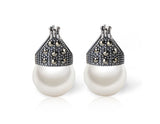 Studded Pearl Earring - Lotus Fun