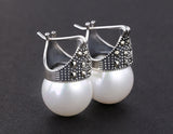 Studded Pearl Earring - Lotus Fun