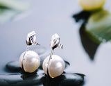 Lotus Bud Pearl Earring - Lotus Fun