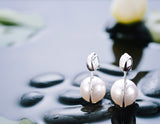 Lotus Bud Pearl Earring - Lotus Fun