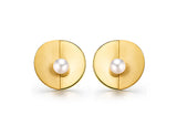 Pearl in a Circle Earring