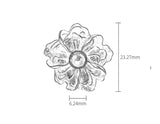 Peony Flower Brooch